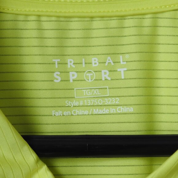 Tribal Sport Zip Yellow Golf Sleeveless Top XL - Picture 6 of 7